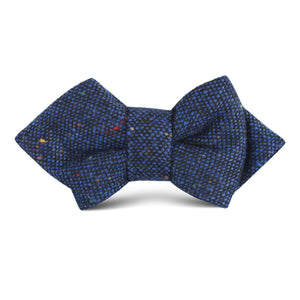 Speckles on Blue Donegal Kids Diamond Bow Tie