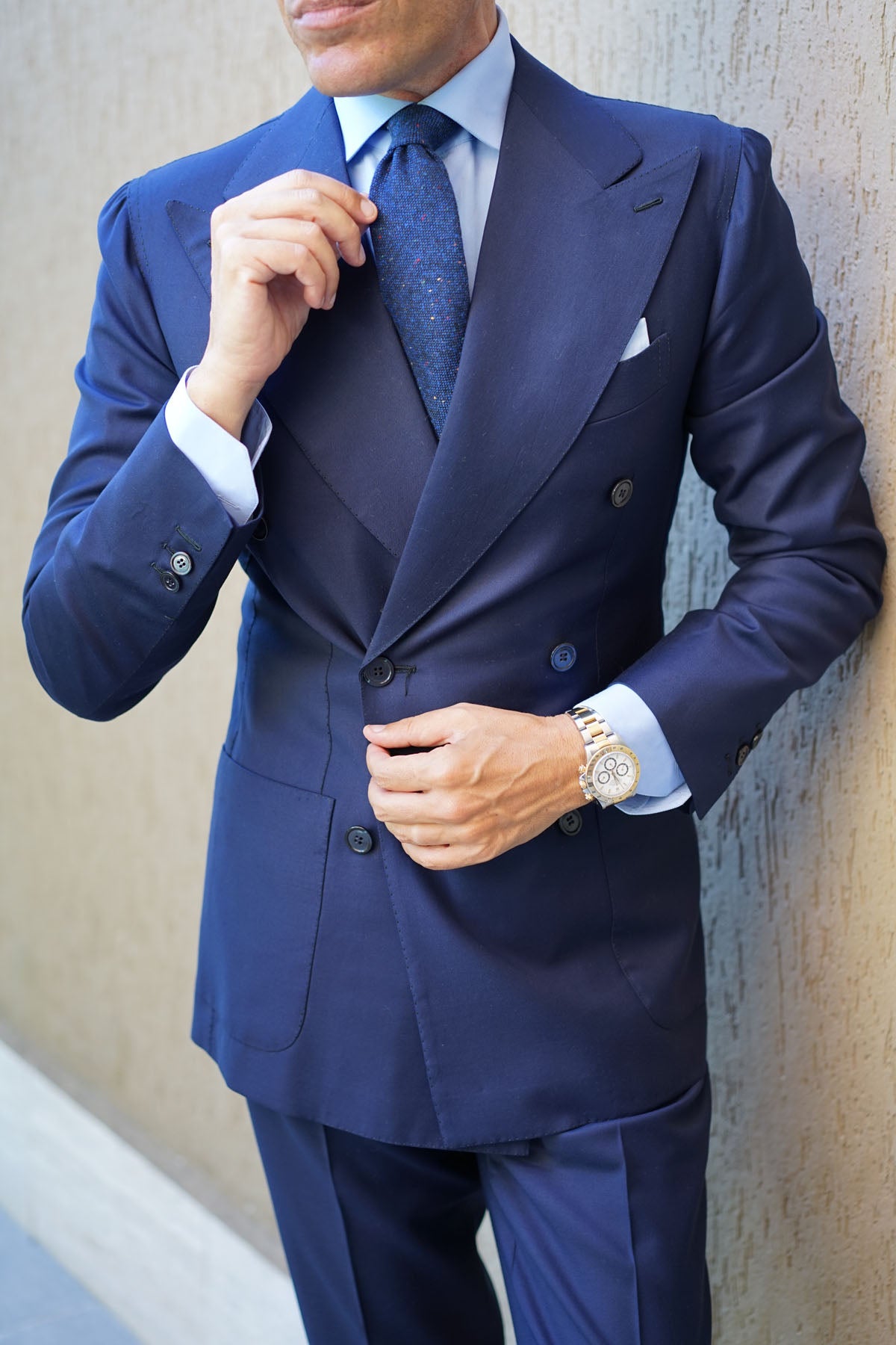 Speckles on Blue Donegal Tie | Dot & Spot Ties | Mens Designer Necktie ...