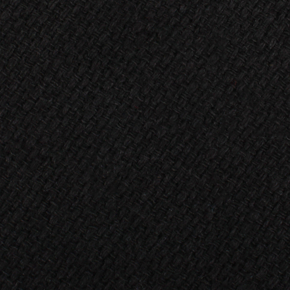 St Lucia Black Linen Necktie Fabric