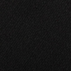 St Lucia Black Linen Skinny Tie Fabric