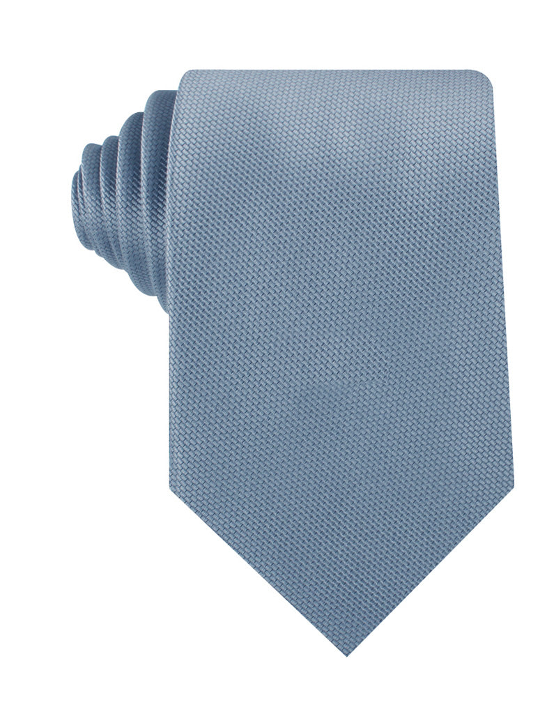 Steel Blue Weave Necktie