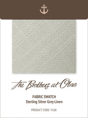 Sterling Silver Grey Linen Y168 Fabric Swatch