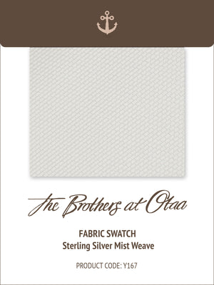Fabric Swatch (Y167) - Sterling Silver Mist Weave