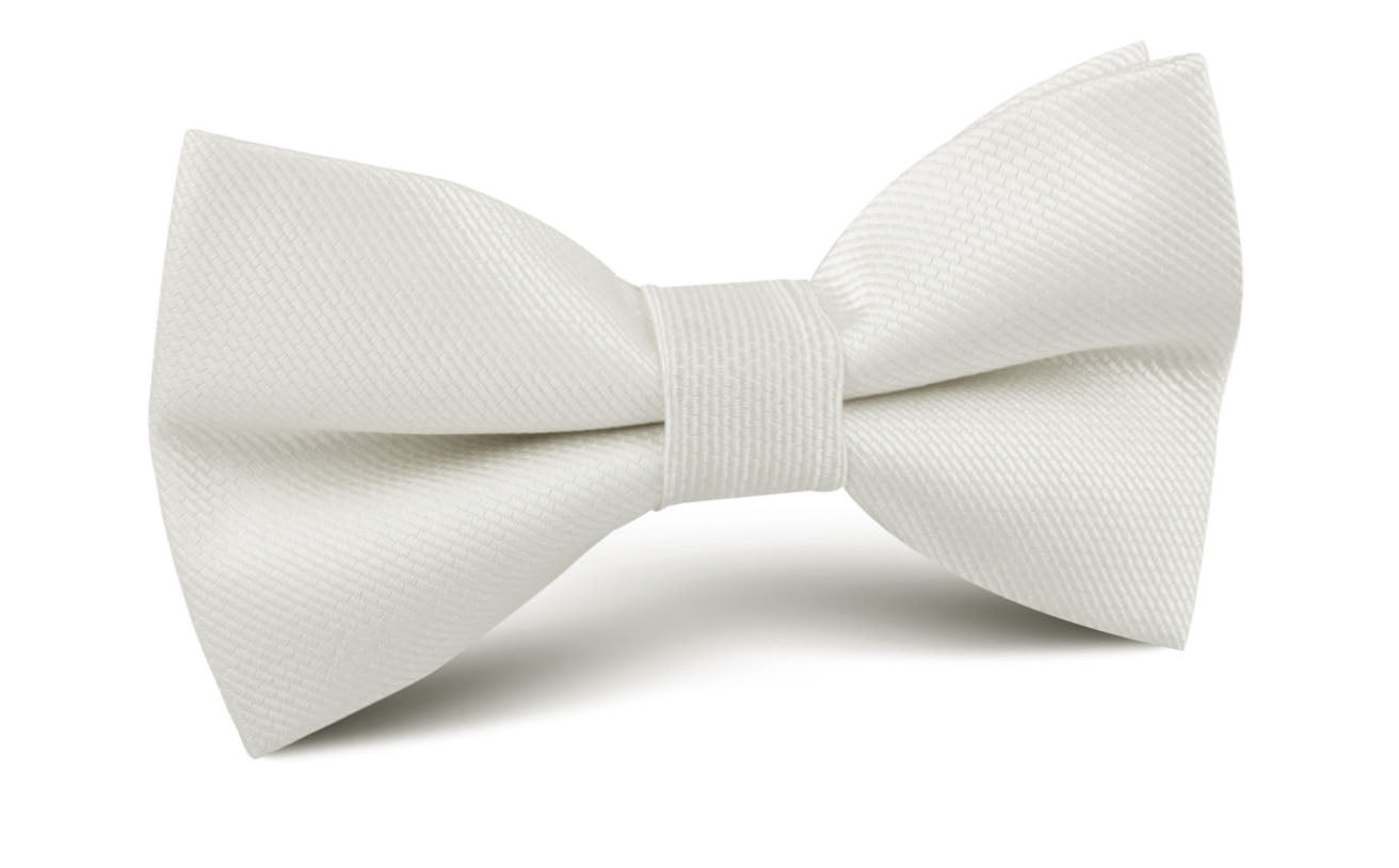 Sterling Silver Mist Weave Bow Tie | Grey Men's Bowties | OTAA