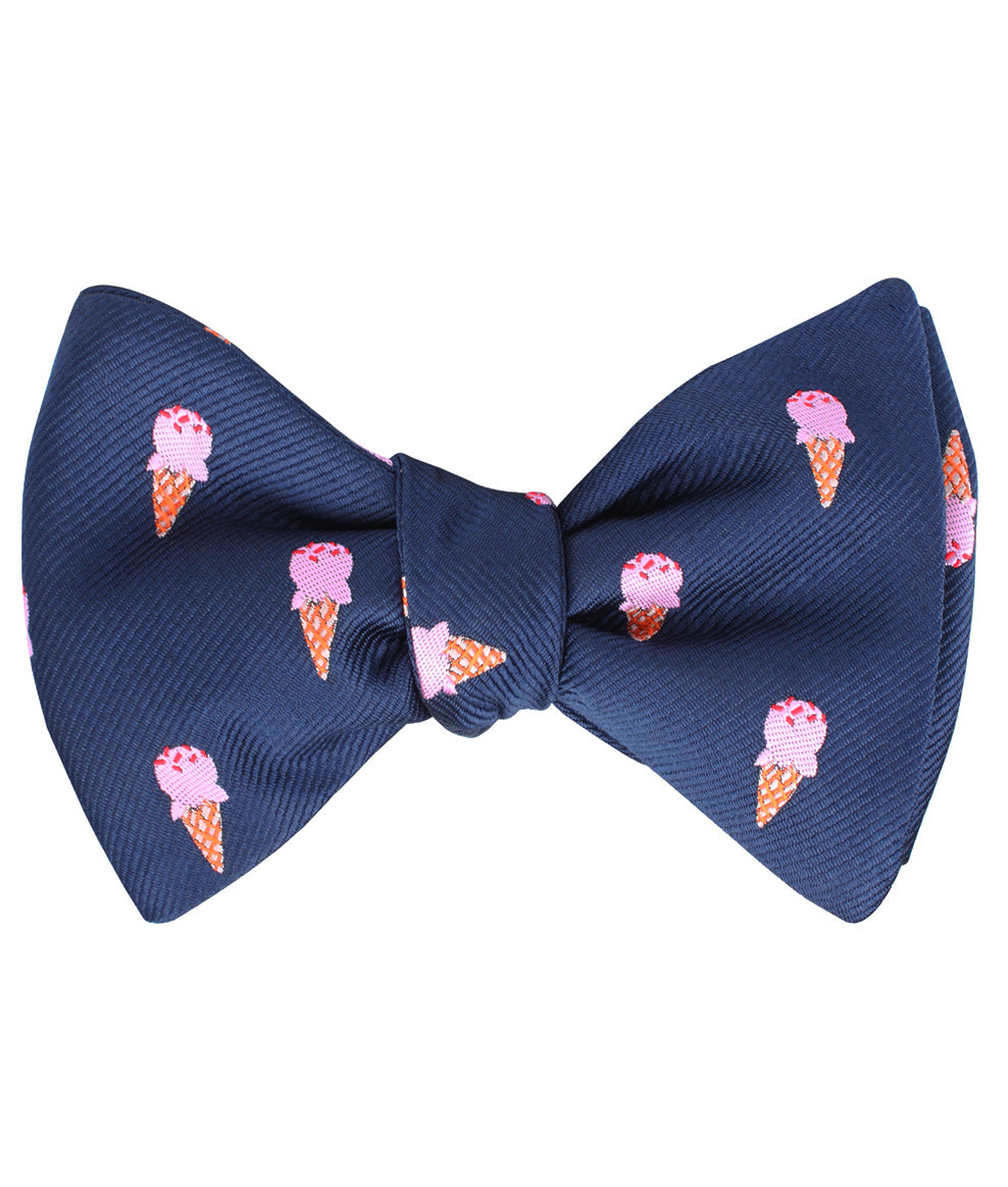 Strawberry Ice Cream Self Tie Bow Tie