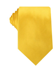 Sunflower Yellow Basket Weave Necktie