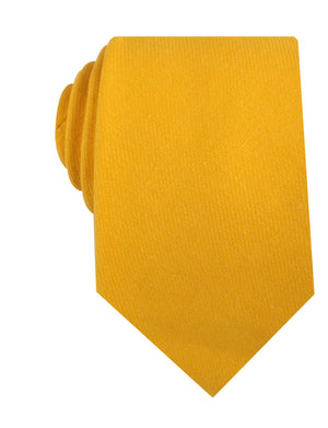 Sunflower Yellow Chevron Linen Necktie