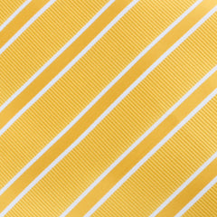 Sunflower Yellow Double Stripe Bow Tie Fabric