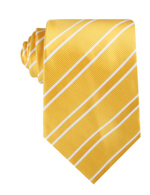 Sunflower Yellow Double Stripe Necktie