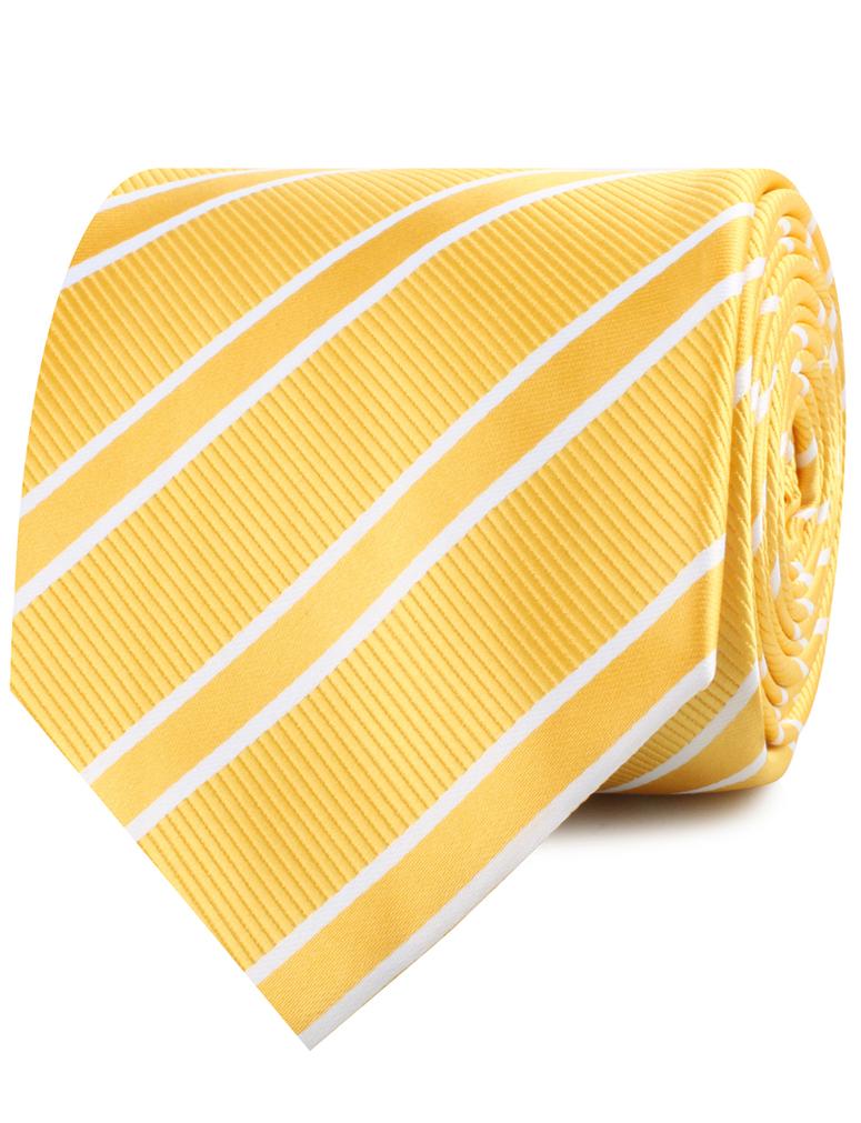 Sunflower Yellow Double Stripe Neckties