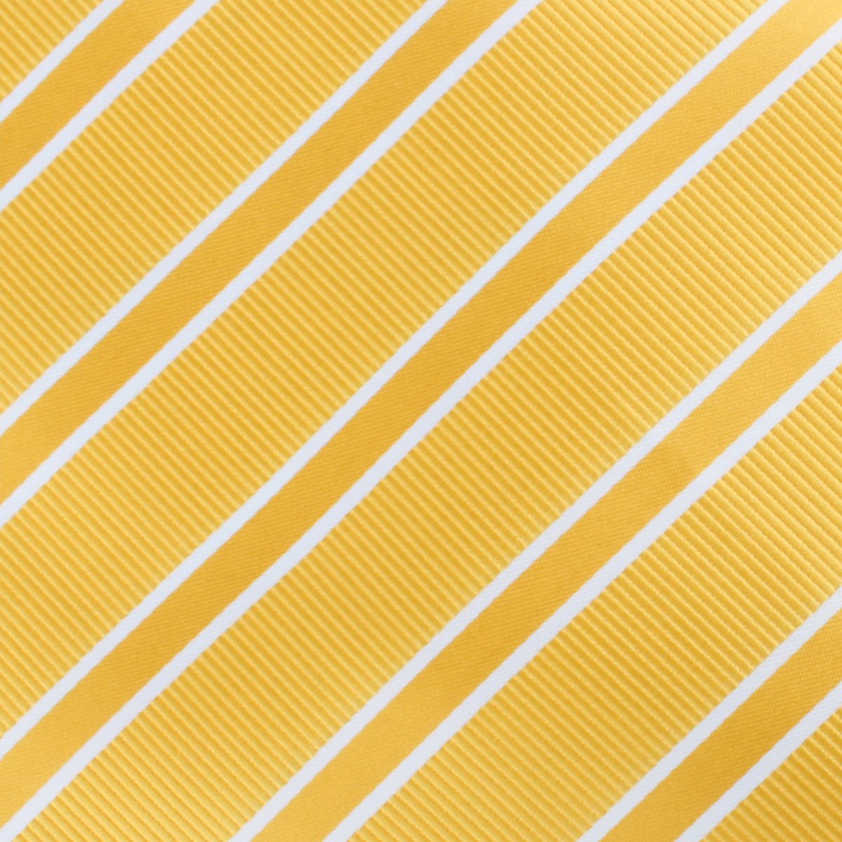 Sunflower Yellow Double Stripe Skinny Tie Fabric