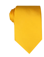 Sunflower Yellow Satin Necktie