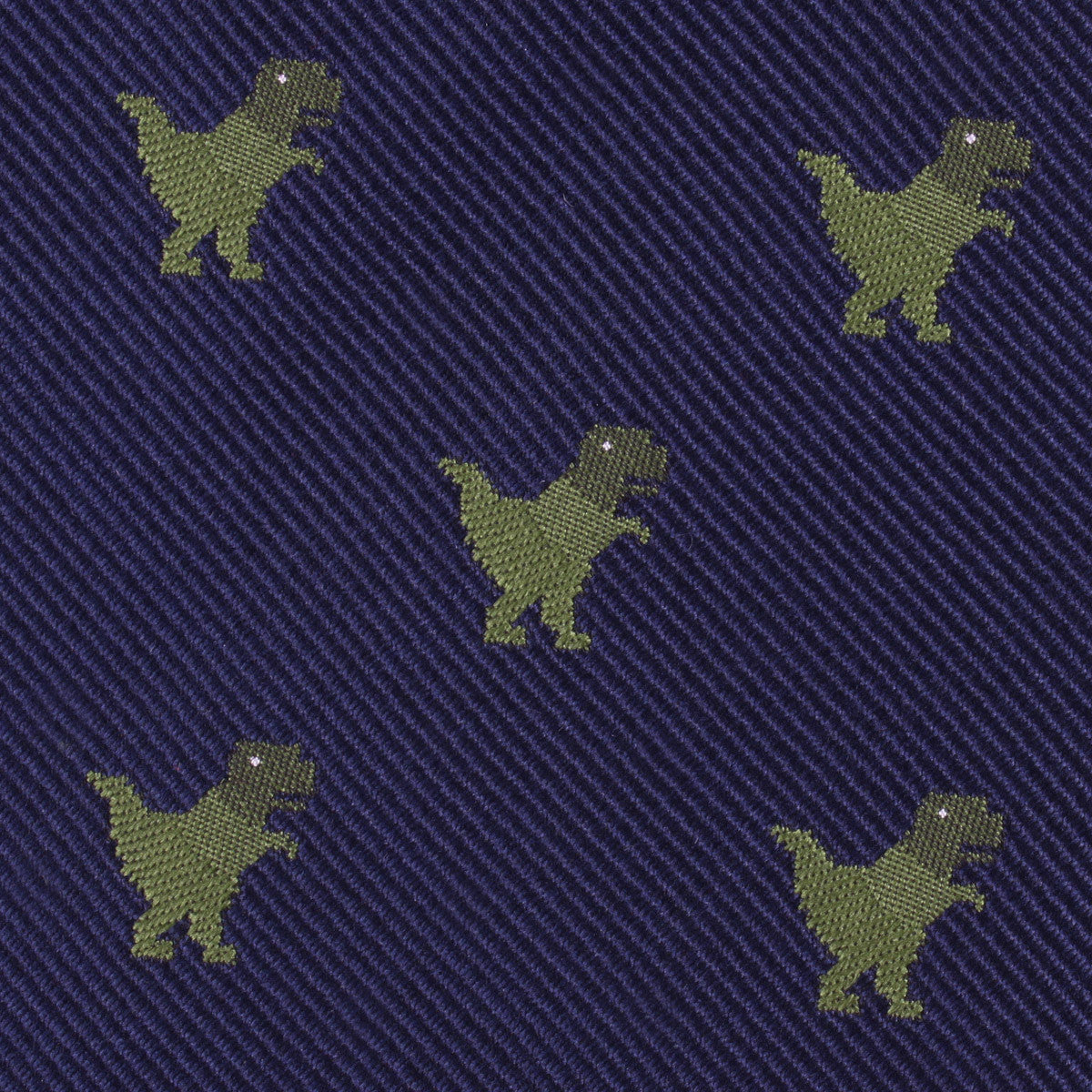 T-Rex Pixel Dinosaur Fabric Pocket Square