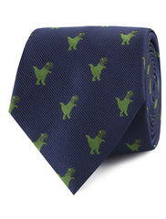 T-Rex Pixel Dinosaur Necktie