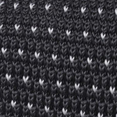Tarantino Dark Grey Knitted Tie Fabric