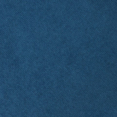 Teal Blue Velvet Fabric Necktie