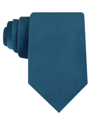 Teal Blue Velvet Necktie