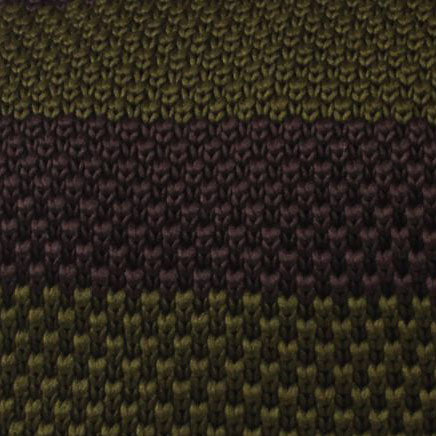 Mr Poitier Dark Green Knitted Tie Fabric