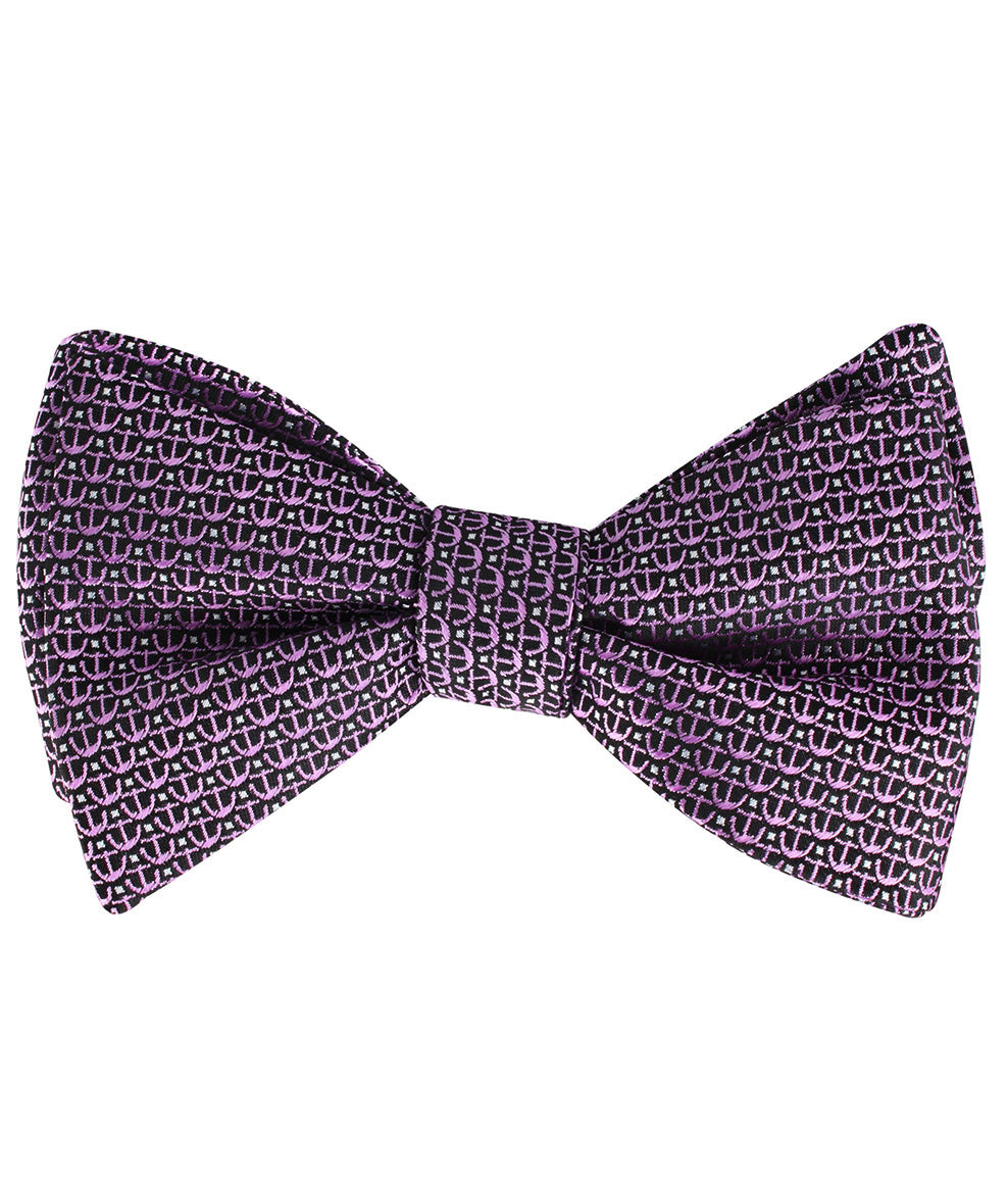 The Abacos Pink Anchor Self Tied Bow Tie