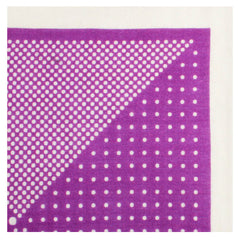 The Purple One Wool Pocket Square Fold