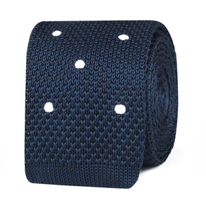 The Captain Polka Dot Knitted Tie