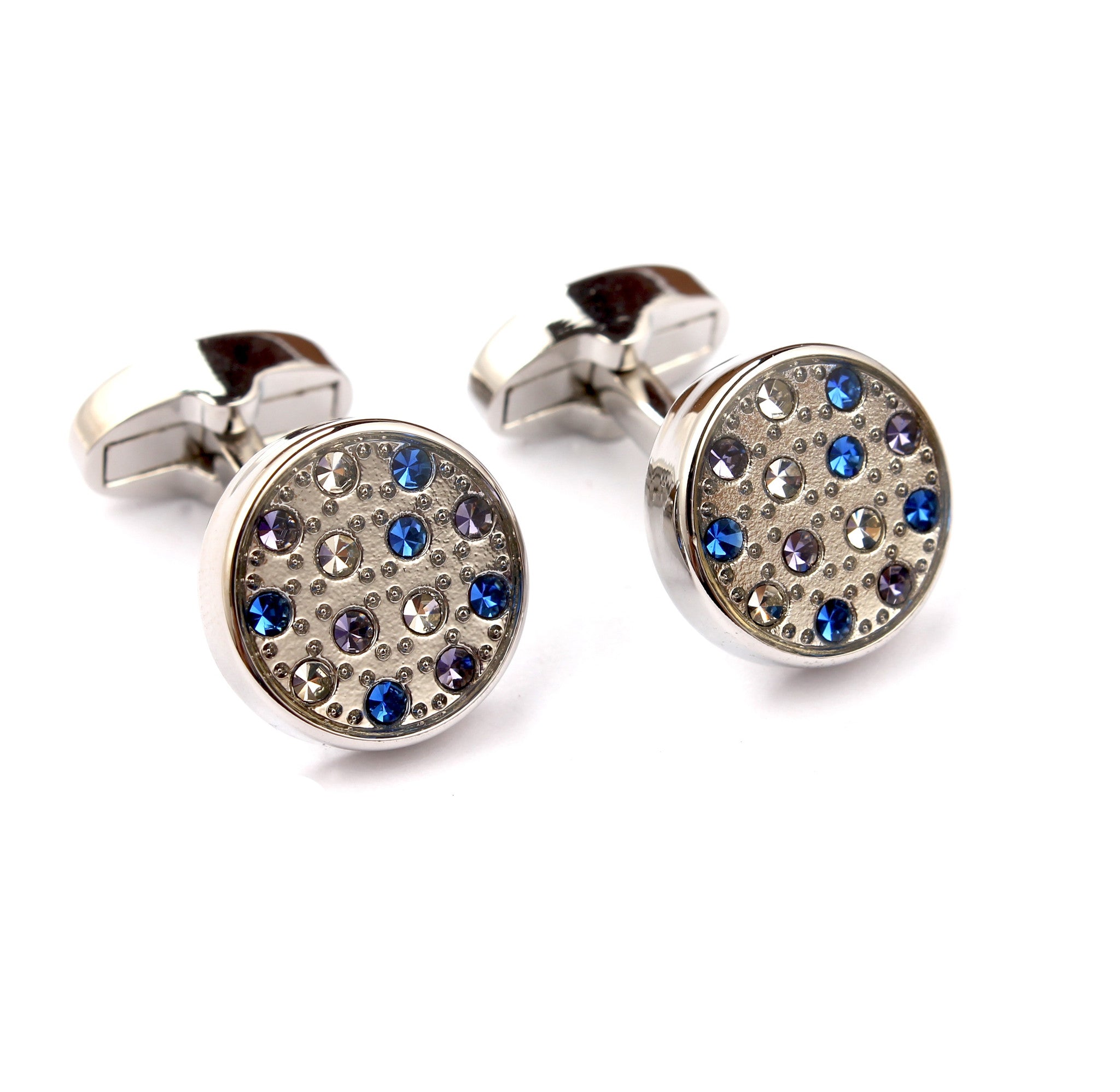 The Moroccan Blue Cufflinks Double Front Side