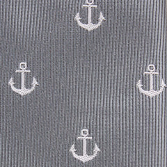 The OTAA Charcoal Grey Anchor Fabric Skinny Tie M100
