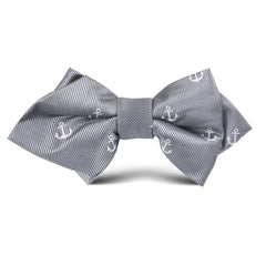 The OTAA Charcoal Grey Anchor Kids Diamond Bow Tie
