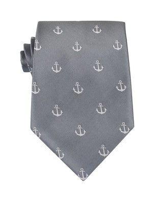The OTAA Charcoal Grey Anchor Necktie