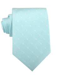 The OTAA Mint Blue with White Polka Dots Necktie
