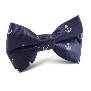 The OTAA Navy Blue Anchor Kids Bow Tie