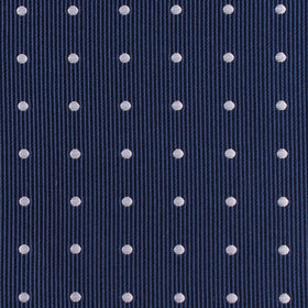 The OTAA Navy Blue with White Polka Dots Pocket Square