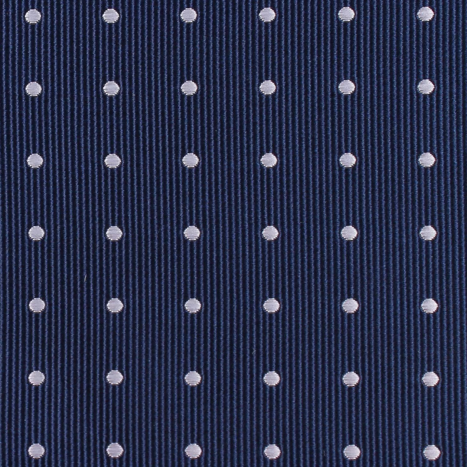 The OTAA Navy Blue with White Polka Dots Fabric Self Tie Bow Tie M131