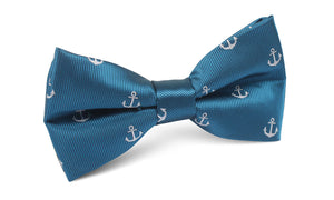 The OTAA Teal Blue Anchor Bow Tie