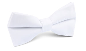 The OTAA White Cotton Bow Tie