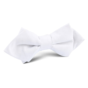 The OTAA White Cotton Diamond Bow Tie
