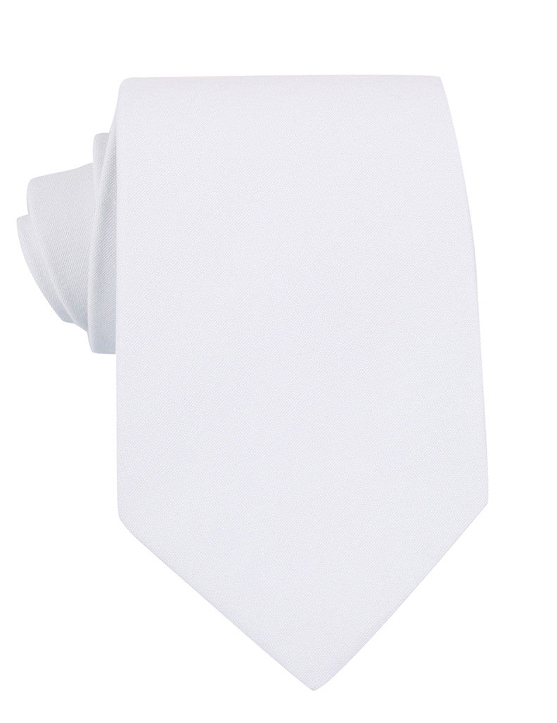 The OTAA White Cotton Necktie