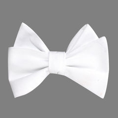 The OTAA White Cotton Self Tie Bow Tie 1