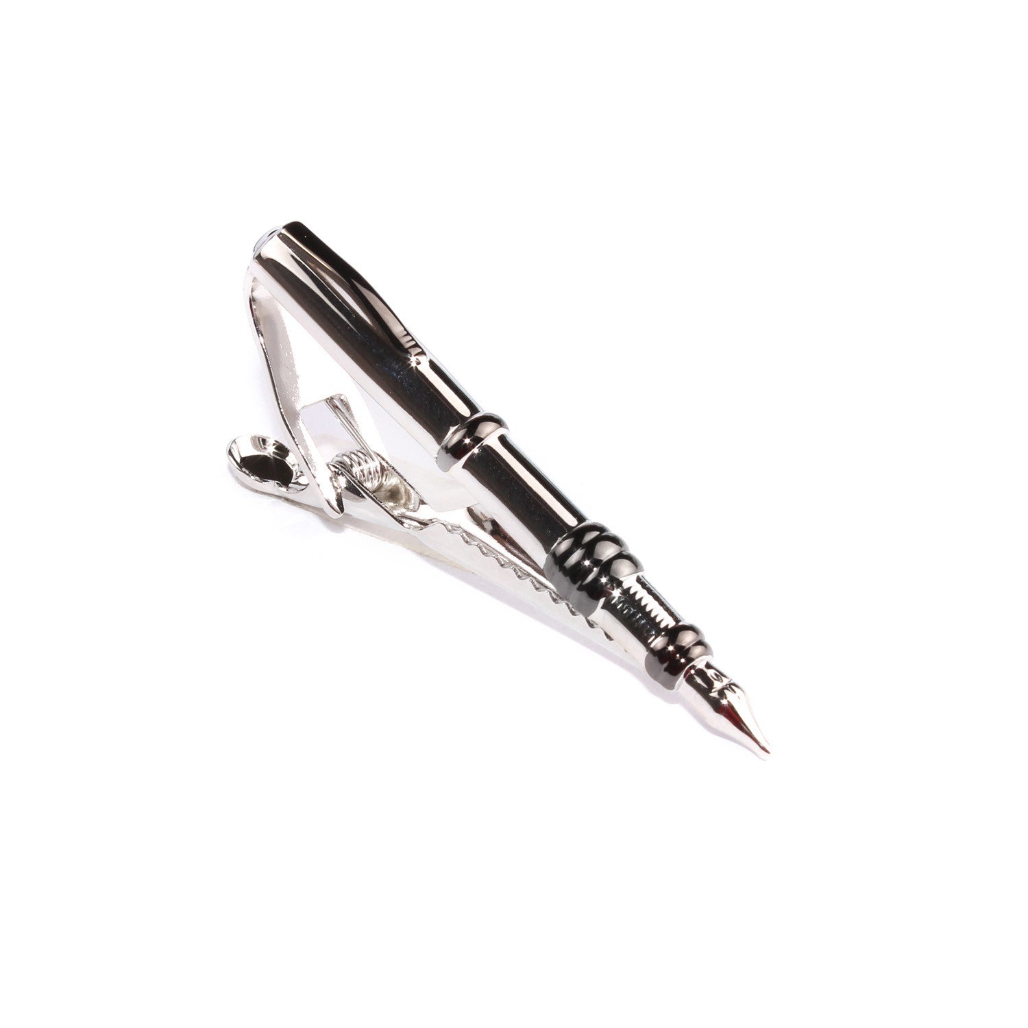 The Silver Fountain Pen Tie Bar