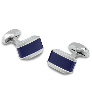 Mr Anderson Blue and Silver Cufflinks