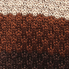 Three Shades of Brown Knitted Tie Fabric