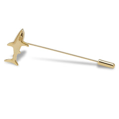 Dorsia Gold Shark Lapel Pins