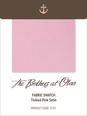 Fabric Swatch (Y133) - Tickled Pink Satin