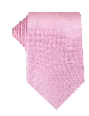 Tickled Pink Herringbone Chevron Necktie