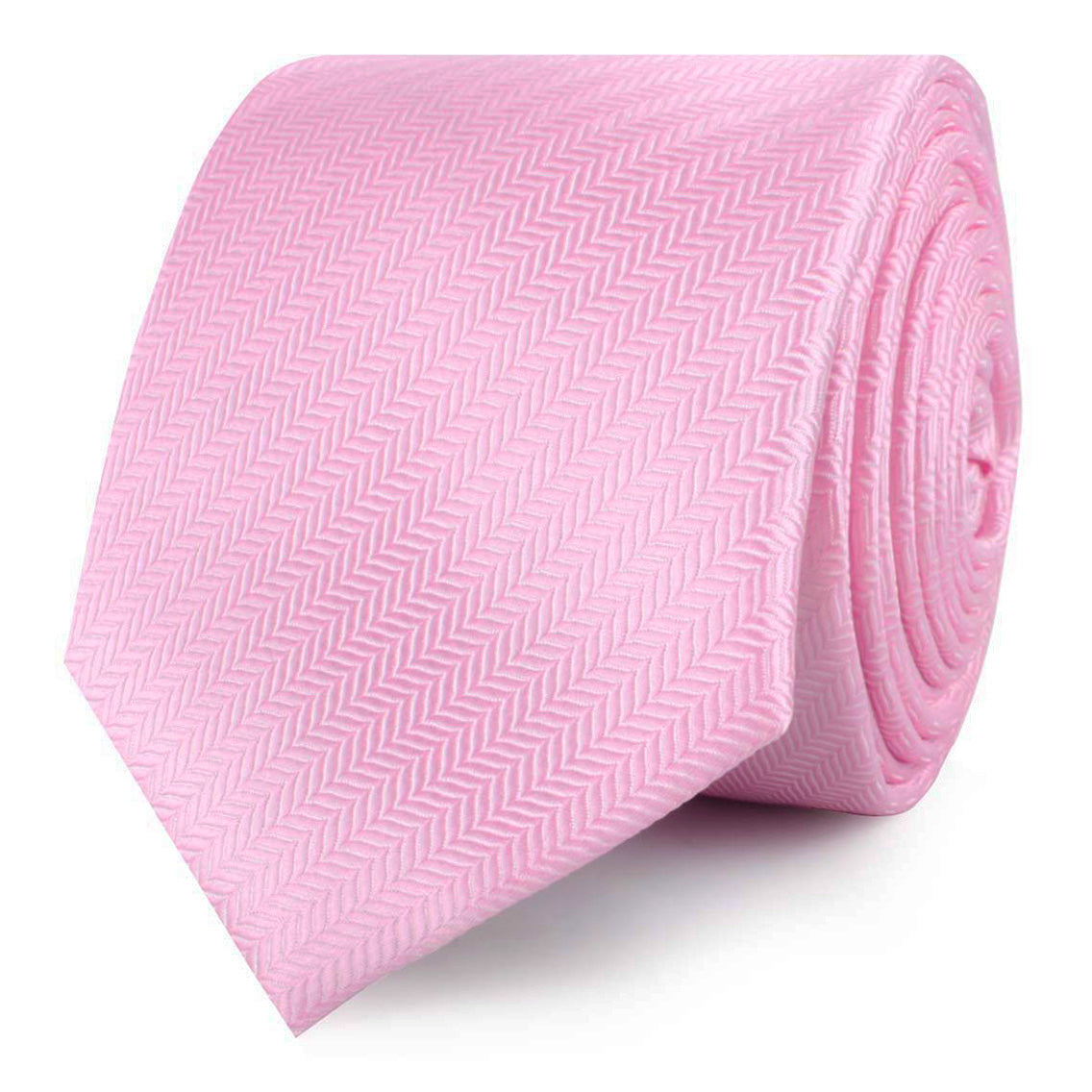 Tickled Pink Herringbone Chevron Skinny Ties