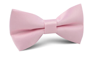 Tickled Pink Satin Bow Tie