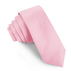 Tickled Pink Satin Skinny Tie