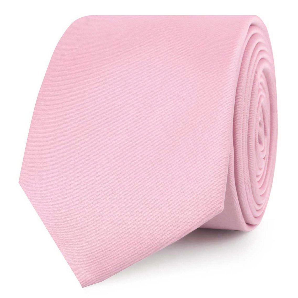 Tickled Pink Satin Skinny Ties
