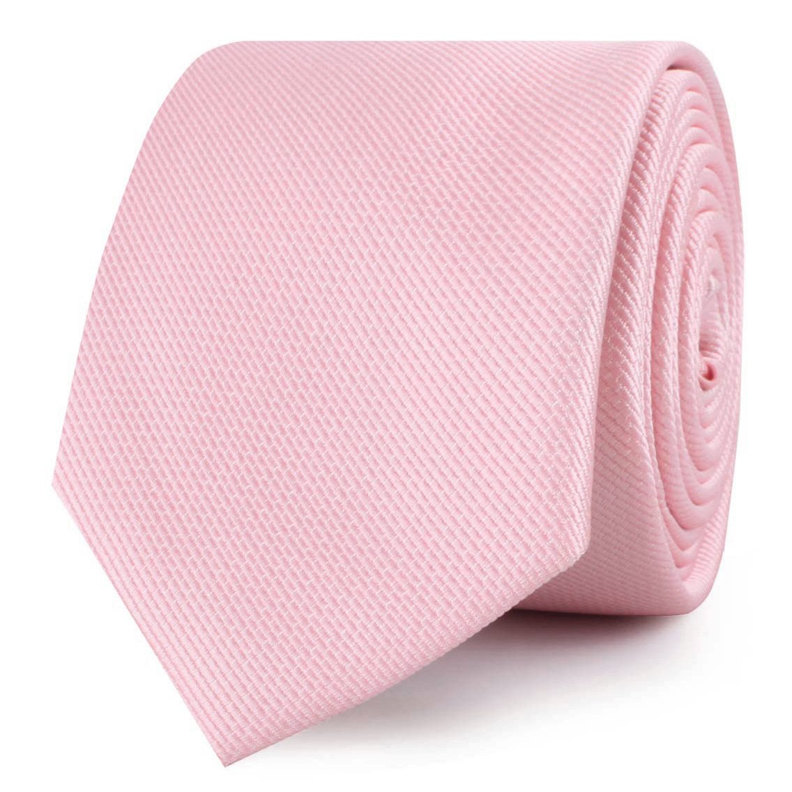 Tickled Pink Weave Skinny Ties