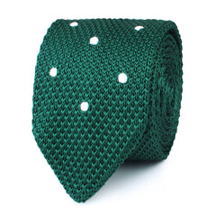 Tiera Green Knitted Tie